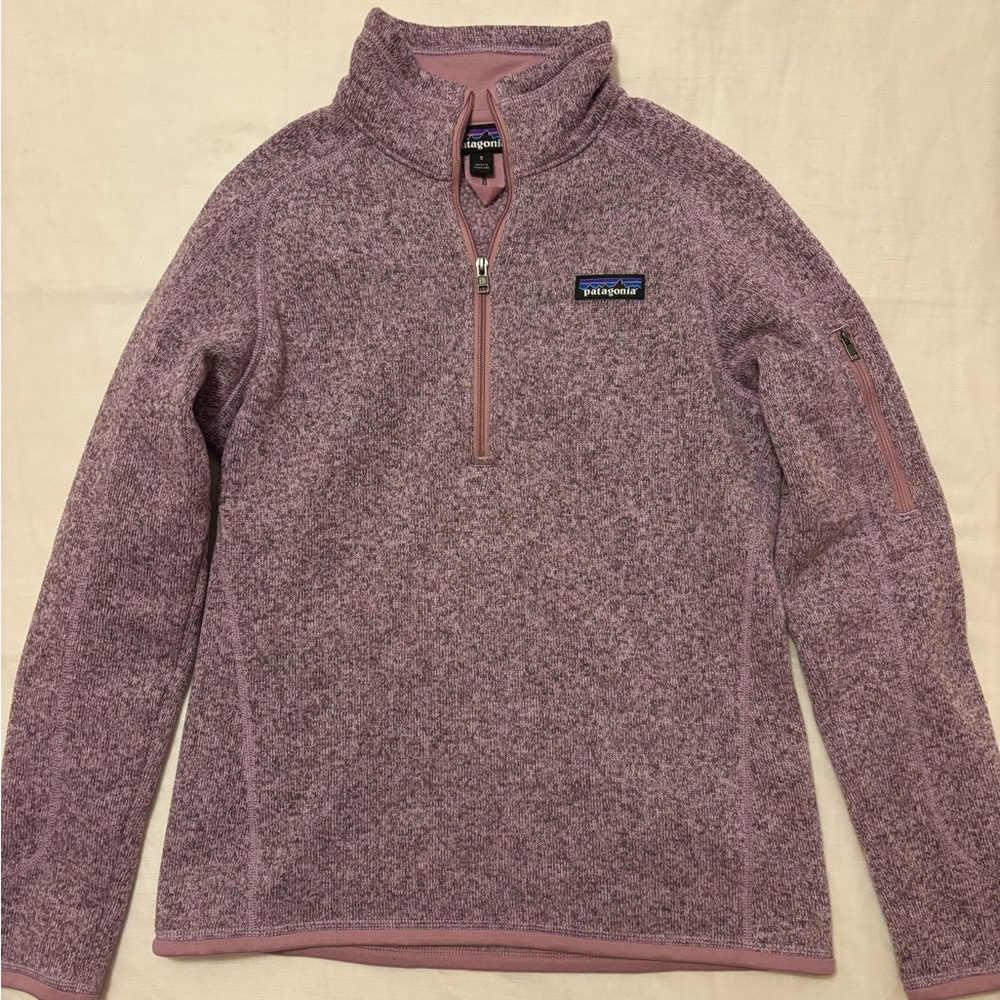 Patagonia 1/4 Zip Better Sweater- Hazy Purple - Women’s Small